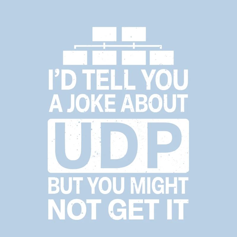 Funny Joke About UDP Network Administrator IT Tech