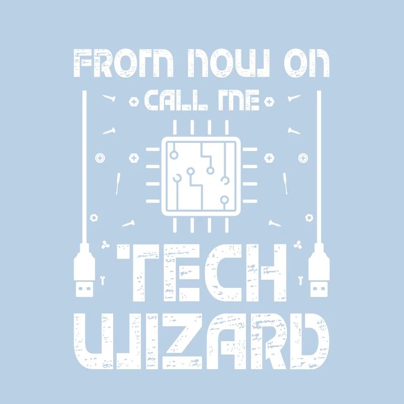 Call Me Tech Wizard Funny IT Support Computer
