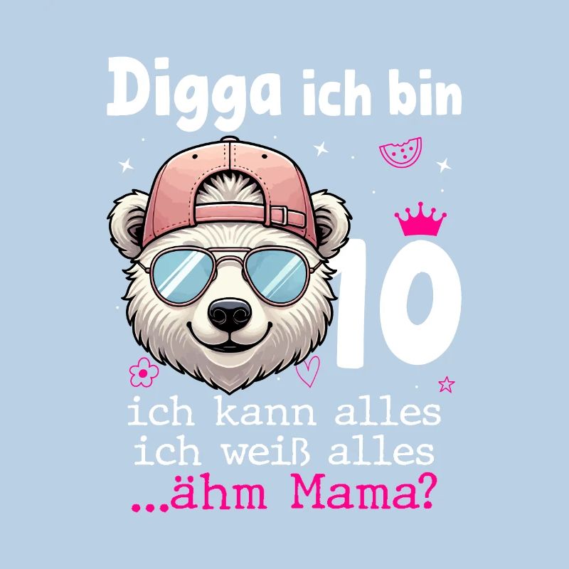 Digga Ich Bin 10 Kindergeburtstag Mädchen