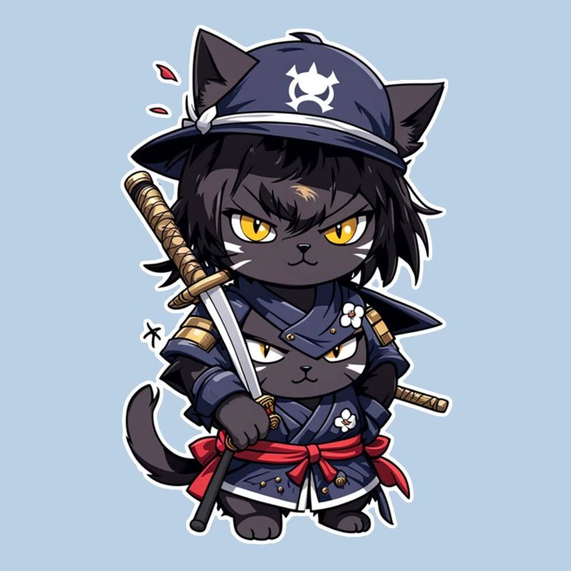 Ninja Cat - Samurai Kitten