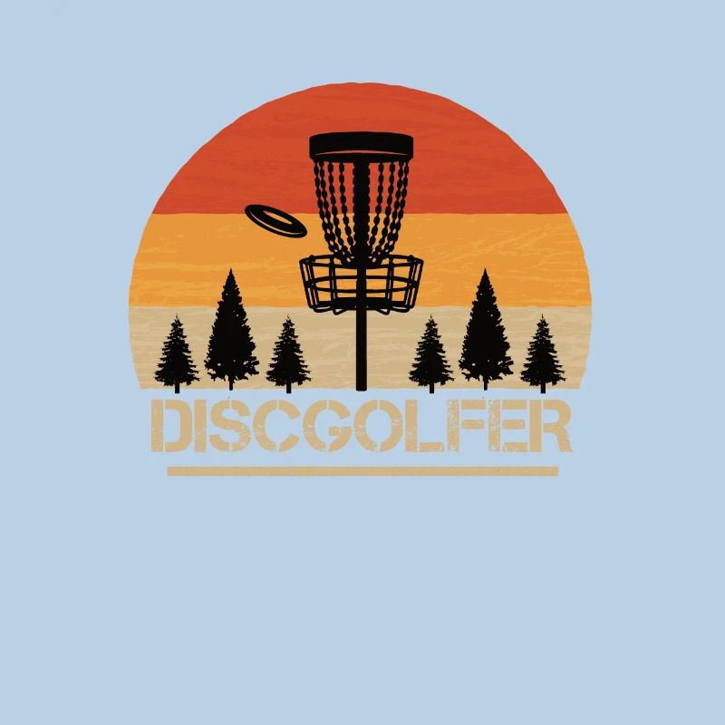 Discgolfer Discgolf Korb Retro Disc Golf