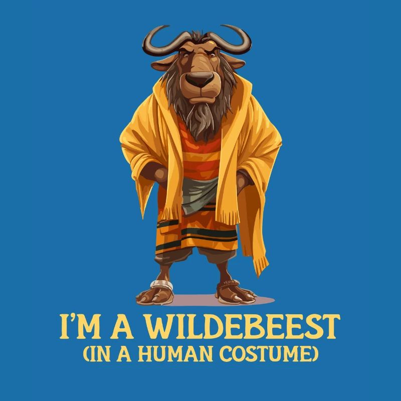 Ich Bin Ein Gnu Witziges Halloween Kostüm Gnu