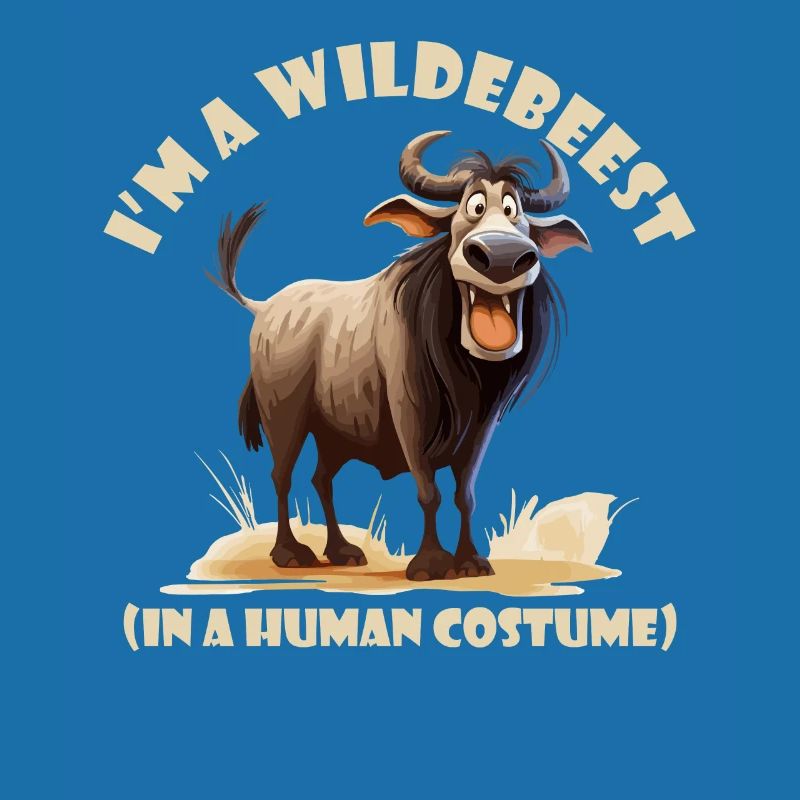 Ich Bin Ein Gnu Witziges Halloween Kostüm Gnu