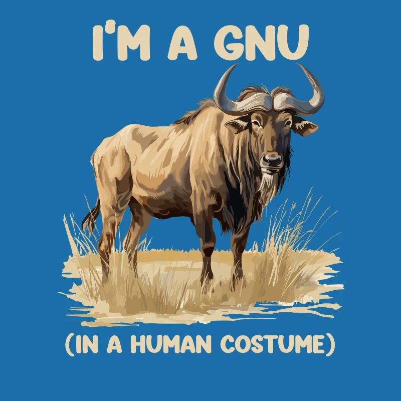 Ich Bin Ein Gnu Witziges Halloween Kostüm Gnu