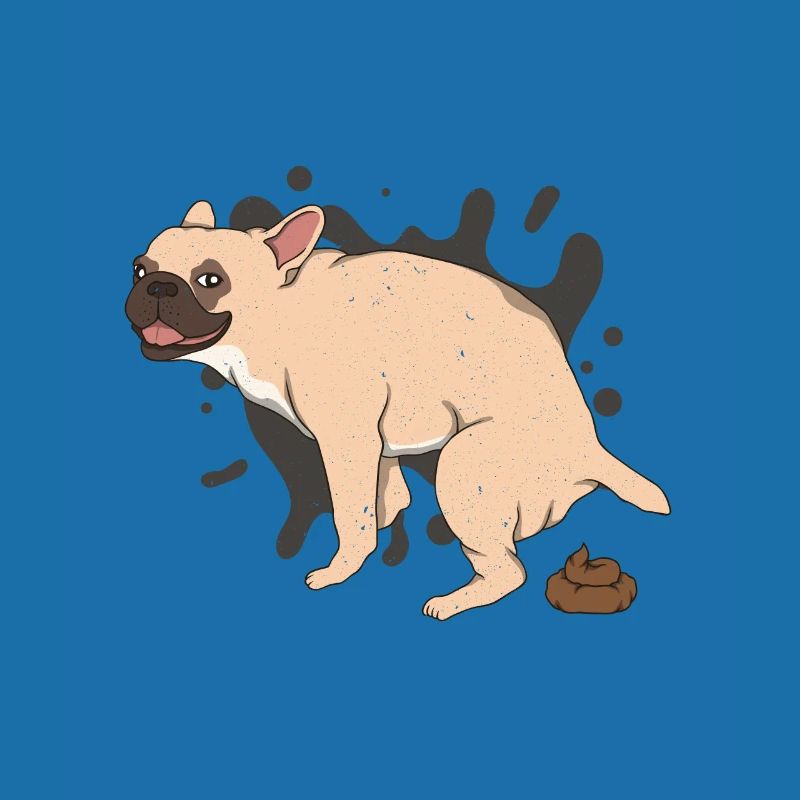 FRENCHIE caca des tas de caca