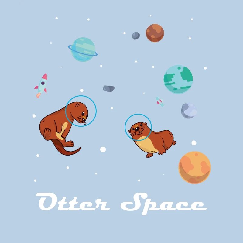 Otter Space Shirt for Space Explorers