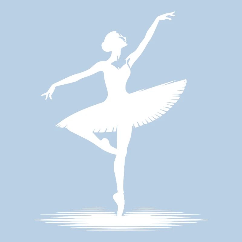 Conception de danse esthétique avec pose classique
