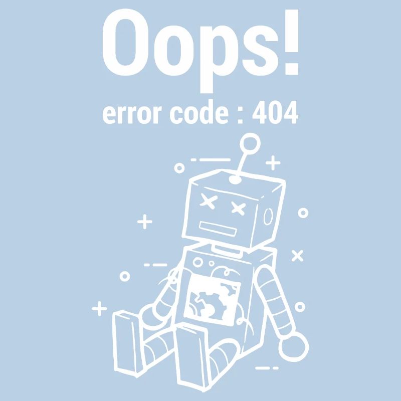 Oops Error 404 Graphic