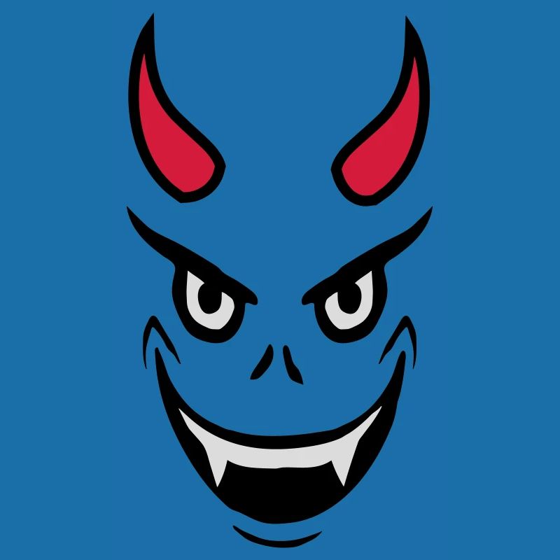 Conception du visage du diable maléfique