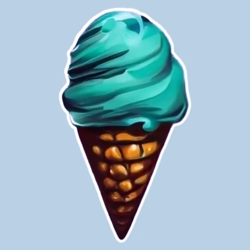 Glace Ontueuse dans son Cornet