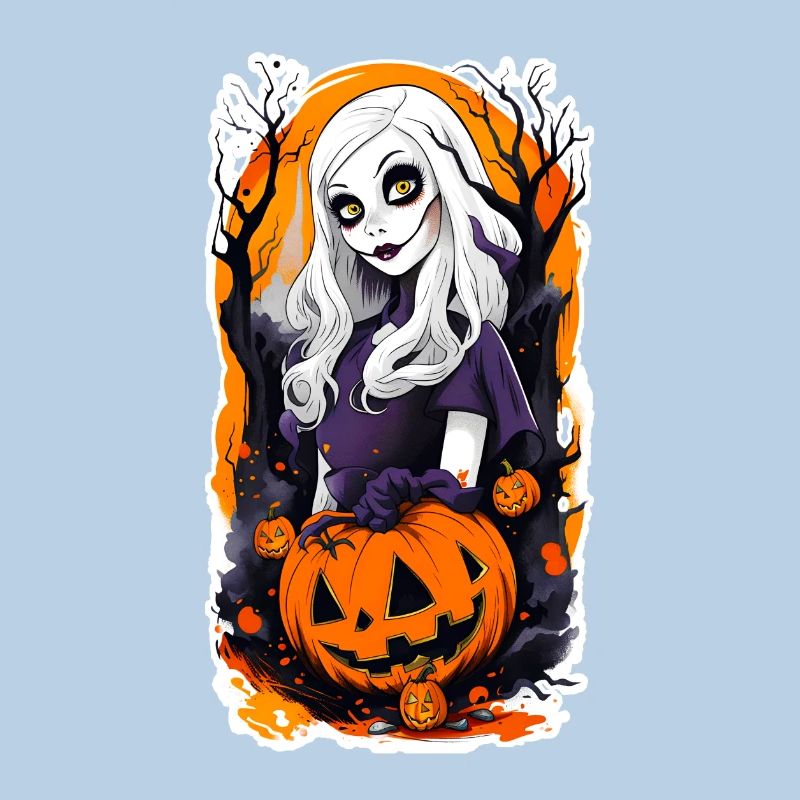 Halloween Grusselige Mädchen Puppe