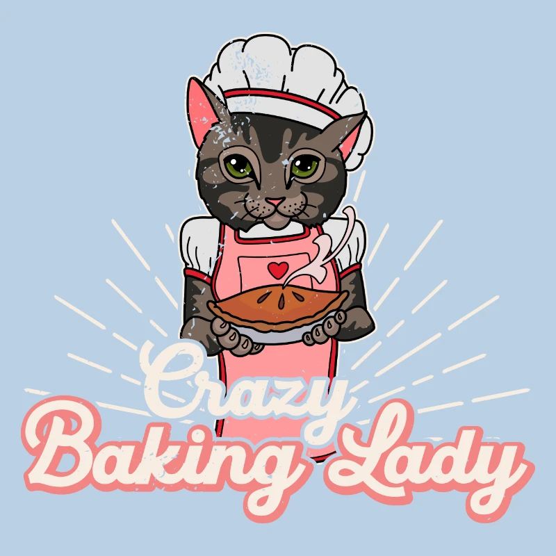 Bäcker Backen Brötchen Sauerteig Katze Spruch
