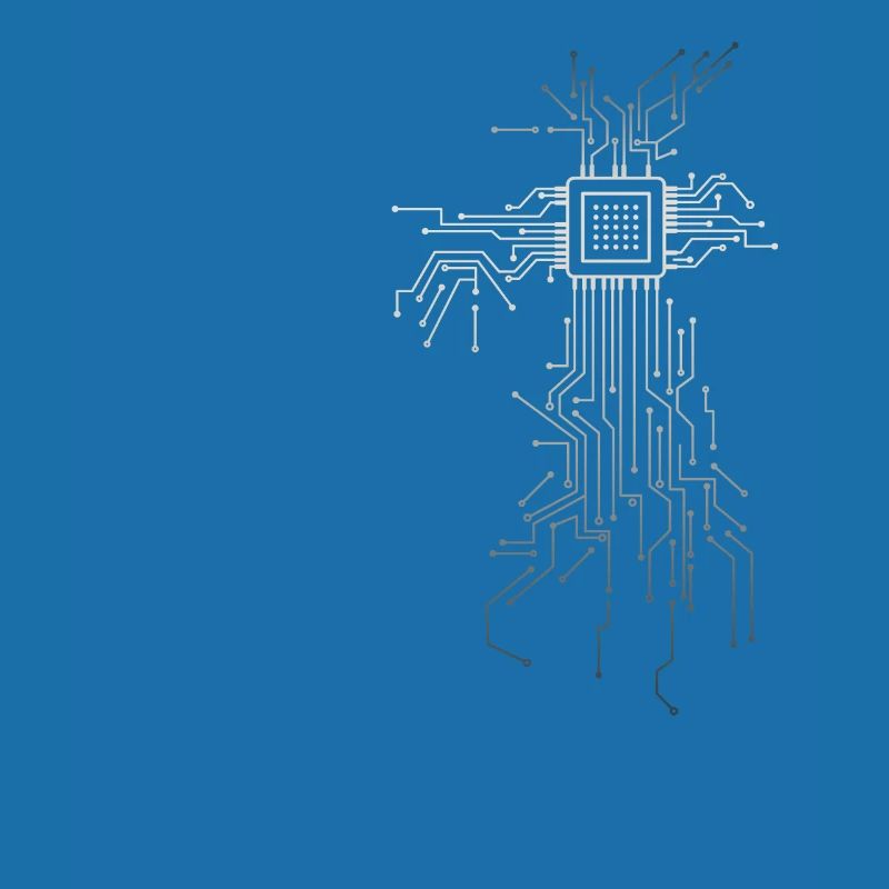 PCB circuit boards layout CPU heart computer admin