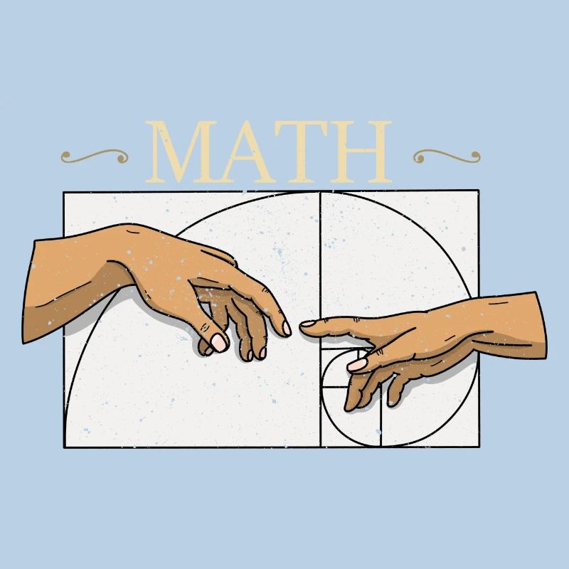 Fibonacci Numbers Math Art Geometry Geek