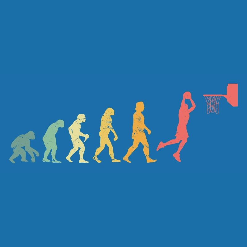 Basketball Evolution Dunk Dunking Geschenkidee