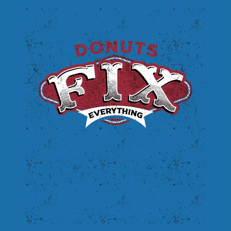 Donuts Fix Everything Retro Vibe