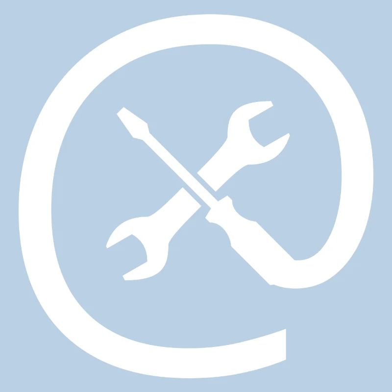 Computer Service Icon (white)