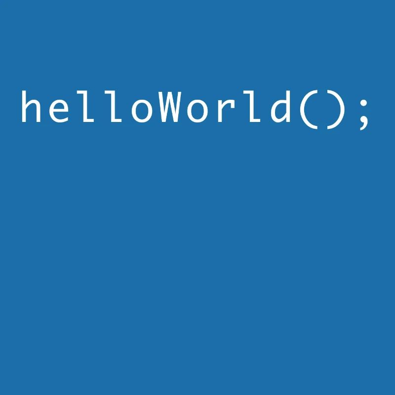 Code de programme HelloWorld Codage Informatik