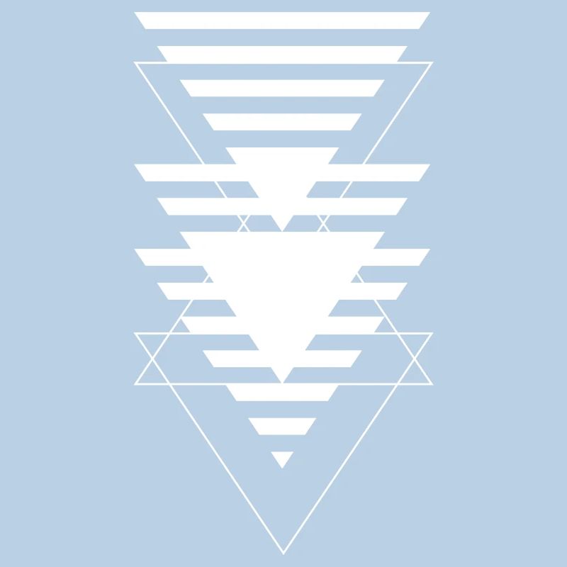 Layered Triangle Geometric Pattern