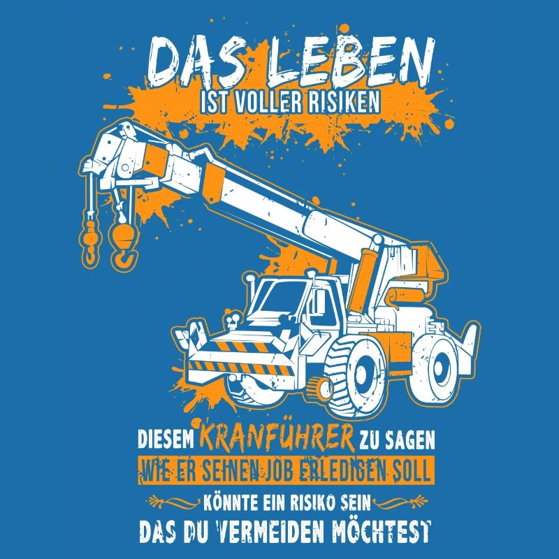 Kranführer mit Autokran oder Kran LKW