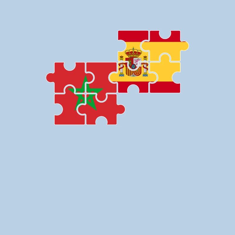 Morocco Spain Flag Spanish Moroccans
