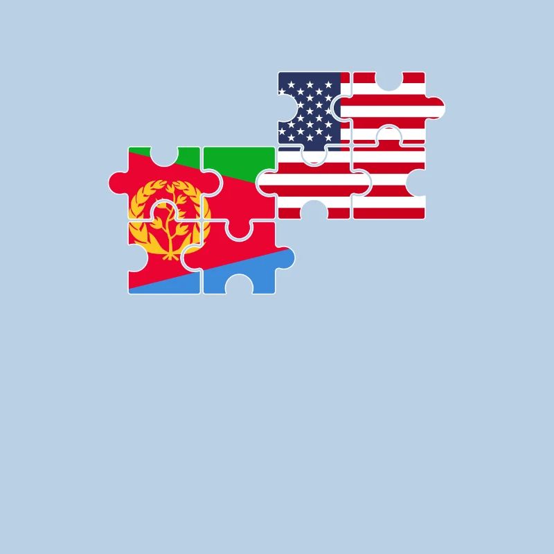 Érythrée, États-Unis, Drapeau, Américain, Érythréen