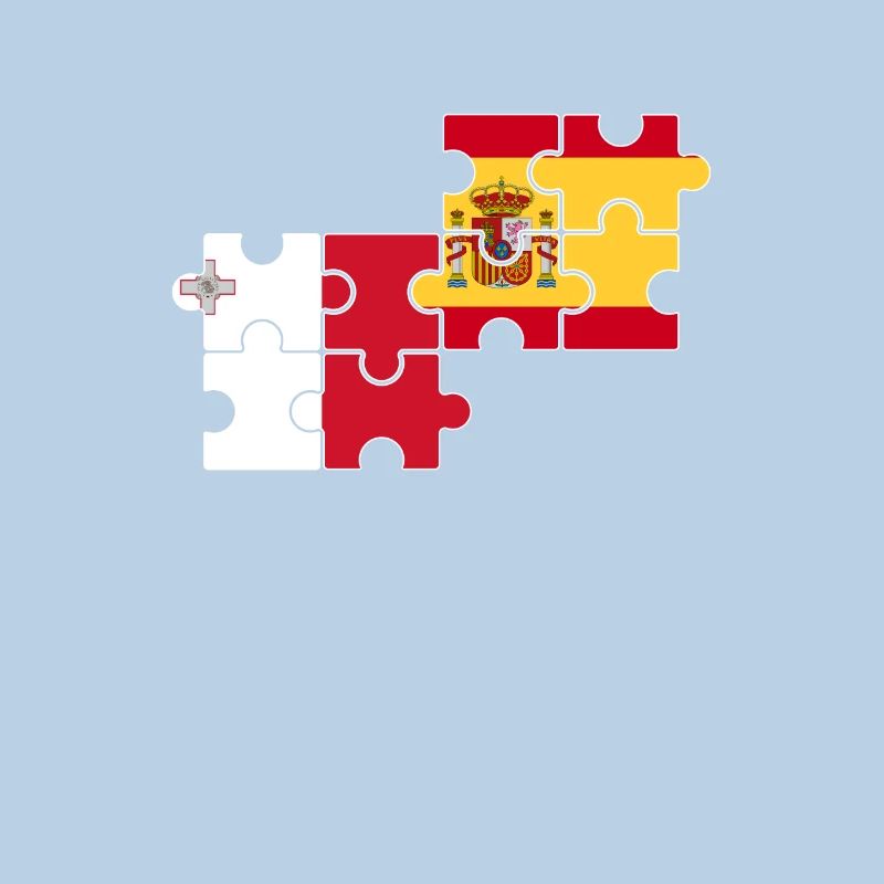 Malte Espagne Drapeau Espagnol Maltais