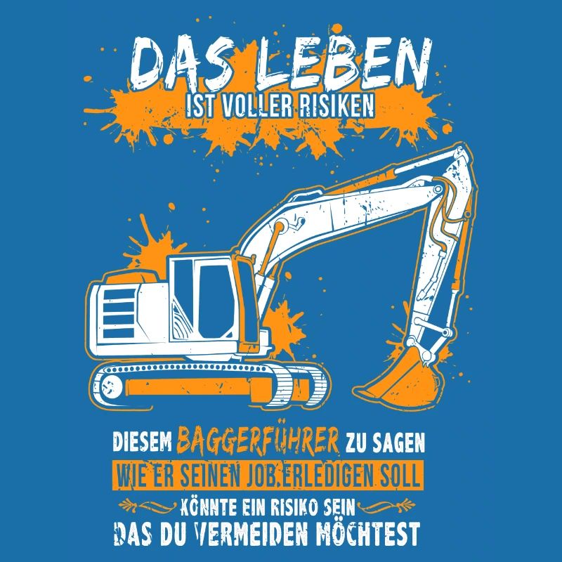 Baggerführer mit Bagger