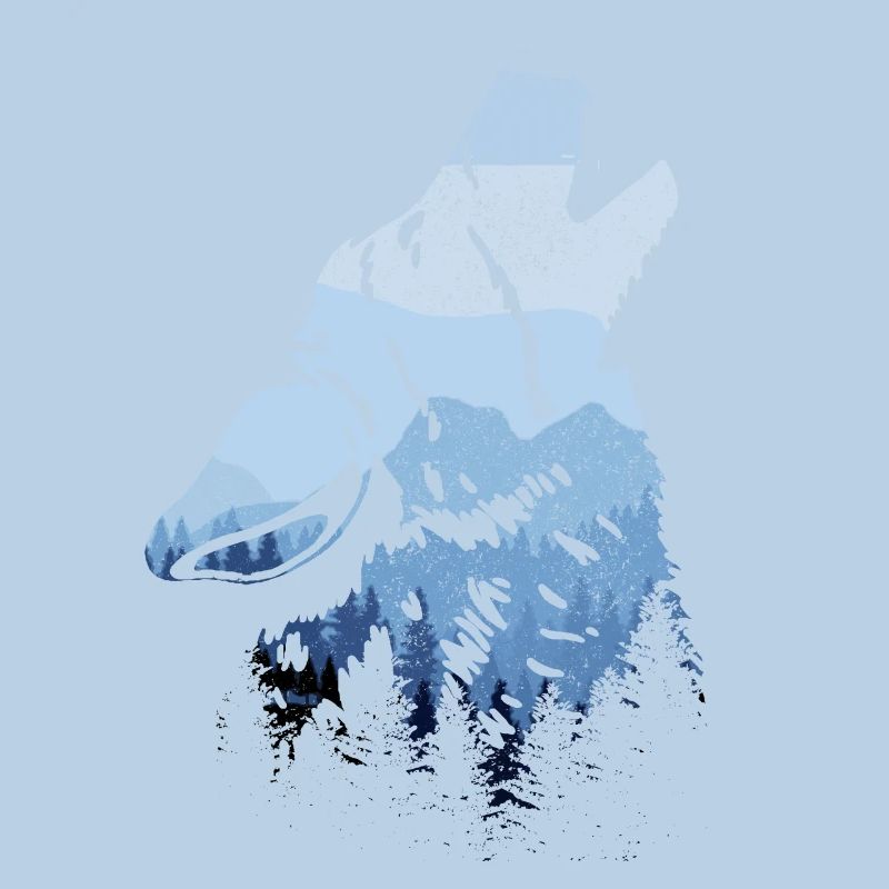 Heulender Wolf Geschenk