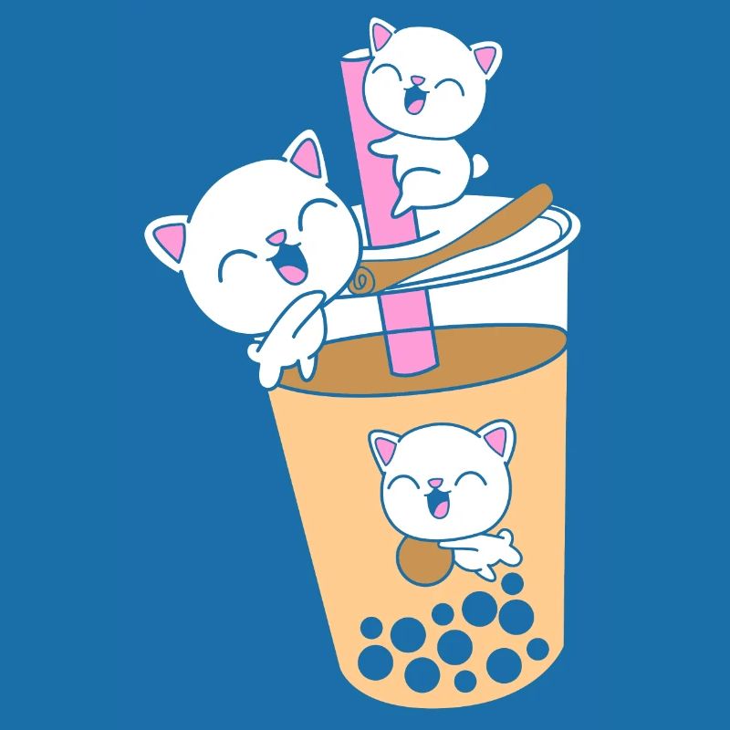Boba Tea Bubble Tea Cat Kittens