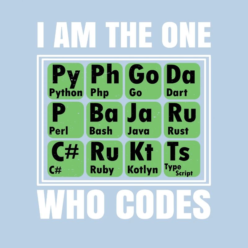 I Am The One Who Codes Programming Programmer Nerd