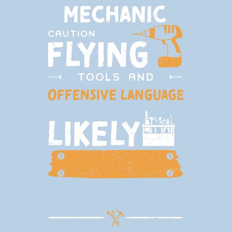 Mechanic Caution Flying Tools An...