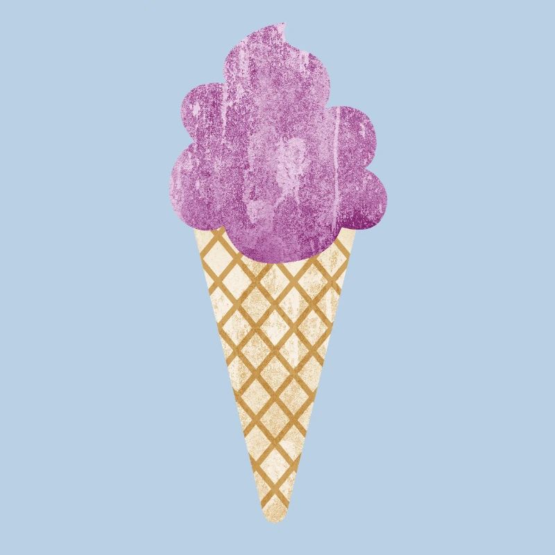 Eiscreme Icecream Eis Waffel Eiskrem Eisdiele lila