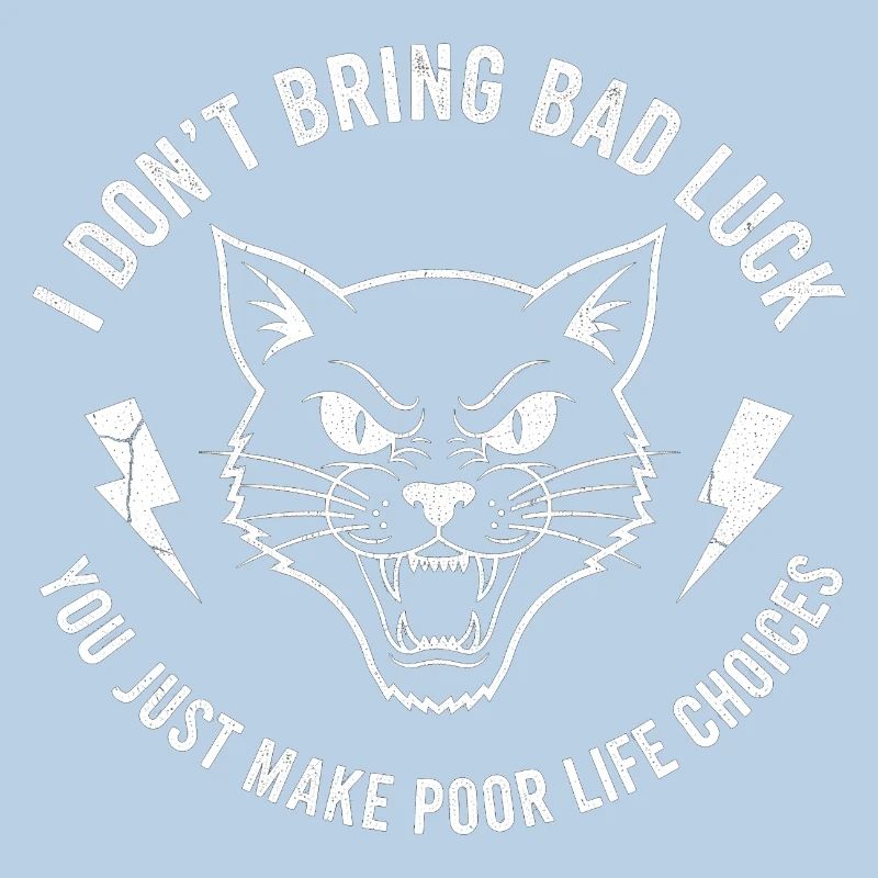 Pech oder Wille Katzen-Spruch