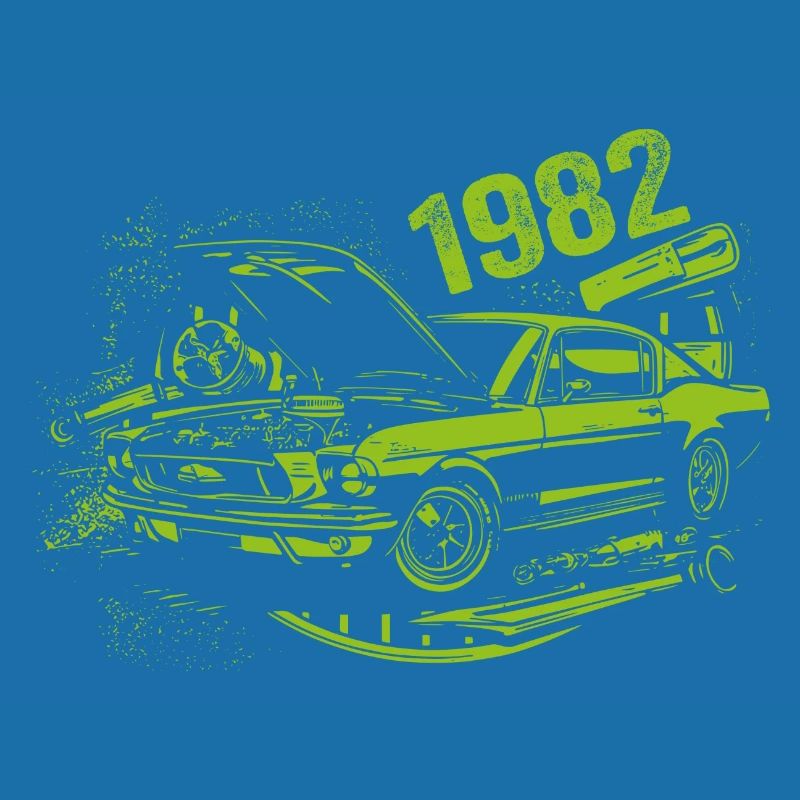 1982 Geburtstag Oldtimer Modell 1982 Vintage 1982
