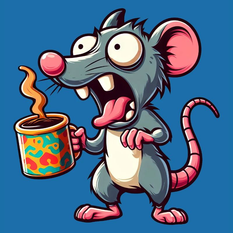 Mouse Rat Coffee Coffee Drinker Coffee Lover