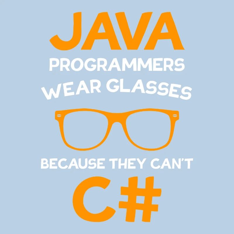 Programmeur Java porte des lunettes Programmeur C #