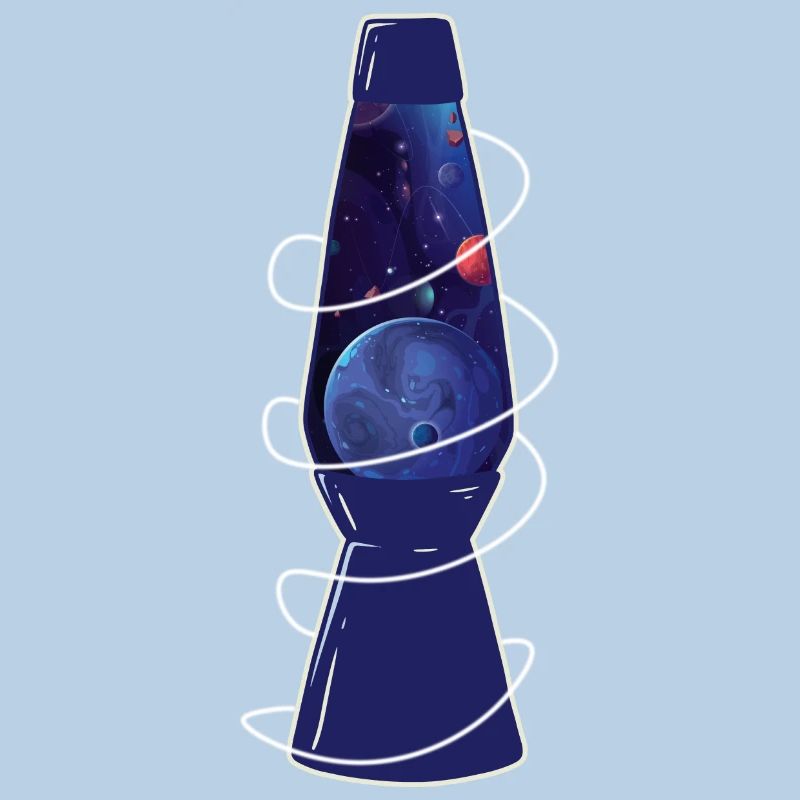 Retro Space Chic: Lava Lamp Planets