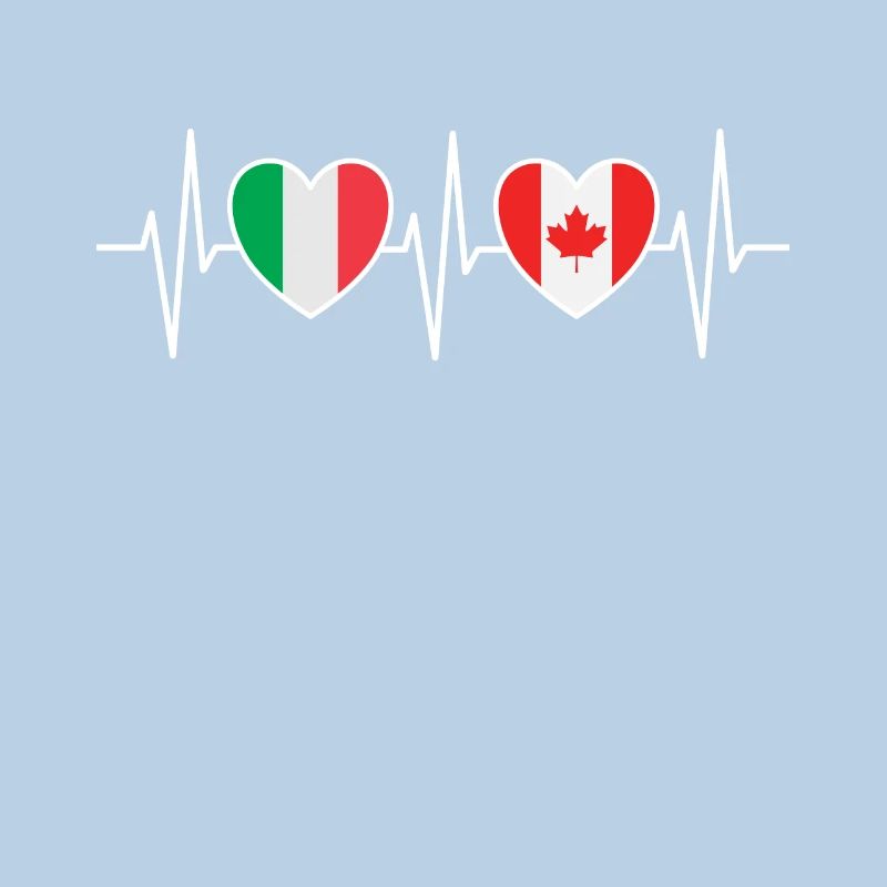 Drapeaux de l’Italie et du Canada Drapeau canadien