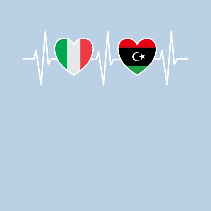 Italie et Libye Drapeau libyen Drapeaux