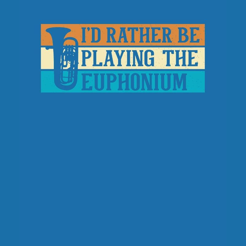Deep brass marching baritone euphonium