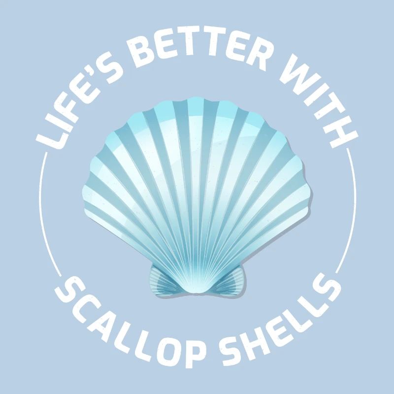 Scallop Seashells Collector Beachcomber Shellfish
