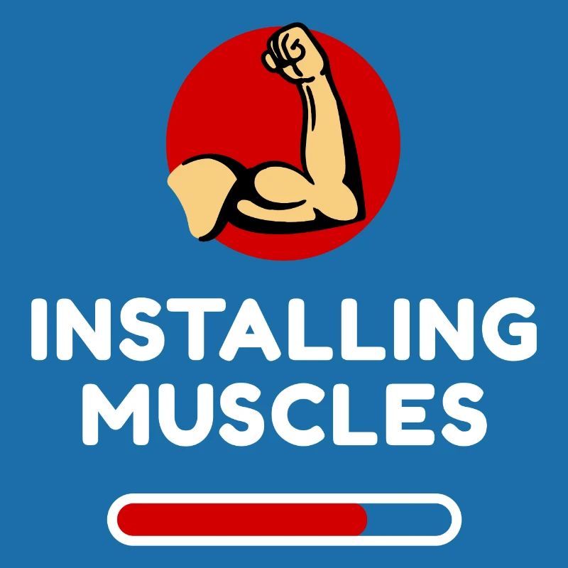 Muscles Tonification Funny Statement Fun