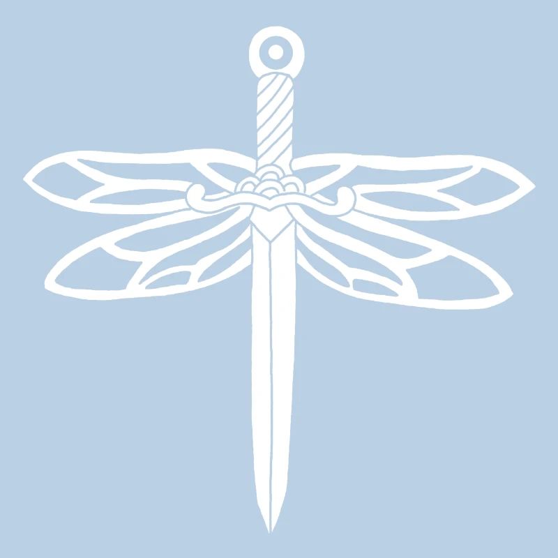 épée blanche et ailes de libellule