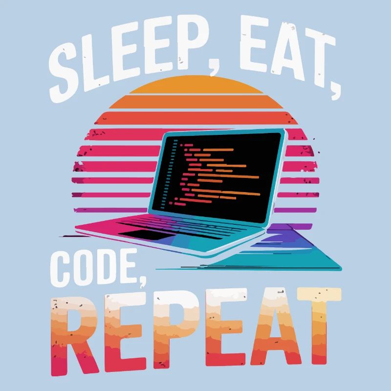 Sleep Eat Code Repeat Gift Programmeur Développeur