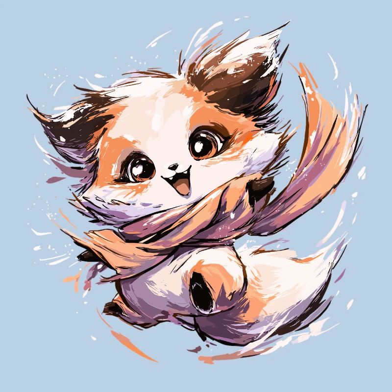 Fox with Scarf | Dancing Fox