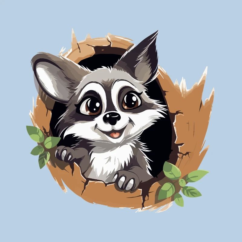 Paw luck in the tree ring