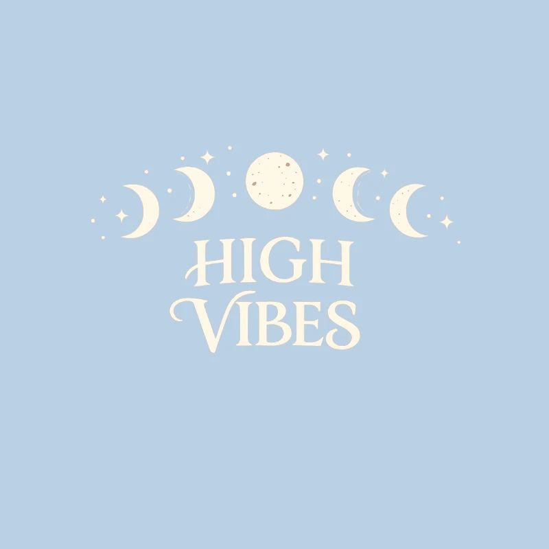 High Vibes Moon Phases Pattern