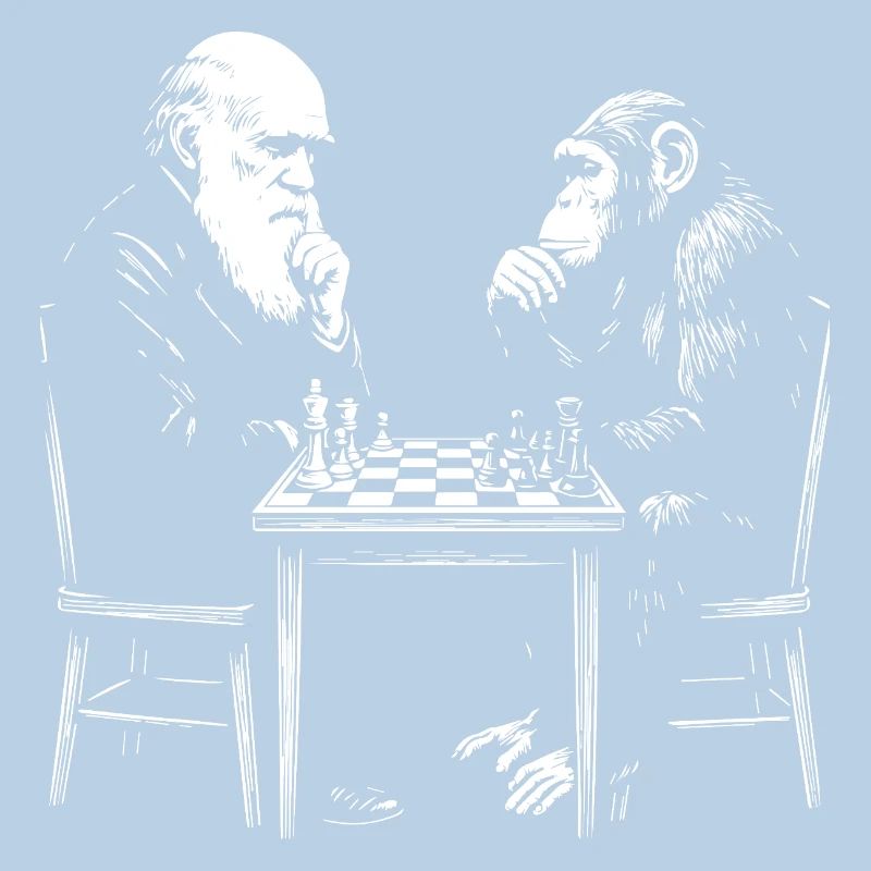 Darwin plays chess with monkey - Evolution game