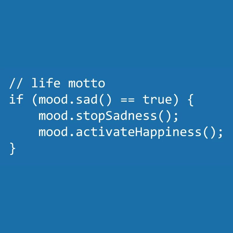 life motto for a programmer/informatiker